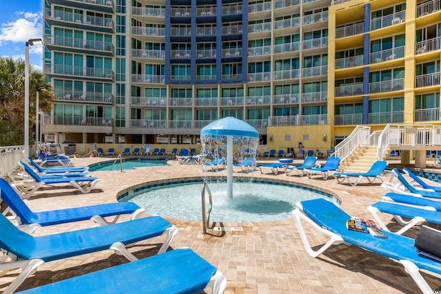 304 N Ocean Blvd Unit 1402, North Myrtle Beach, SC 29582 - community pool with a patio