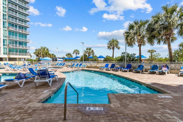 304 N Ocean Blvd Unit 1402, North Myrtle Beach, SC 29582 - community pool with a patio area