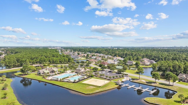 8444 Juxa Dr, Myrtle Beach, SC 29579 - aerial view of residential area with a large body of water