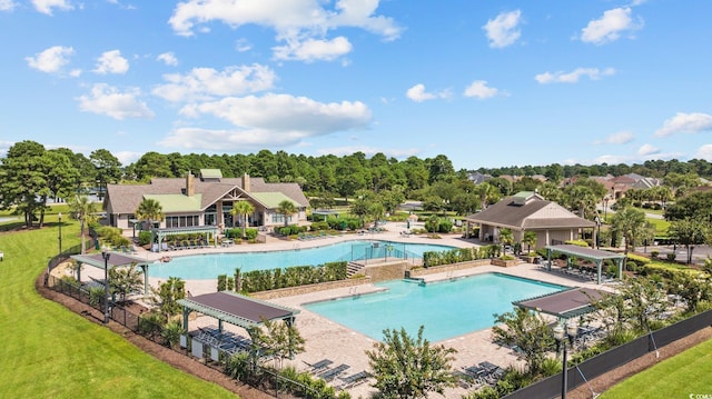 8444 Juxa Dr, Myrtle Beach, SC 29579 - community pool with a patio area