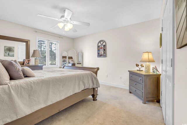 106 Furman Cir, Conway, SC 29526 - bedroom featuring light colored carpet and a ceiling fan
