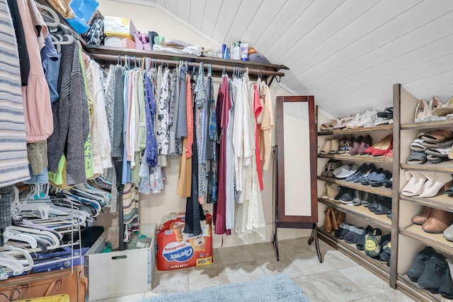 106 Furman Cir, Conway, SC 29526 - walk in closet featuring vaulted ceiling