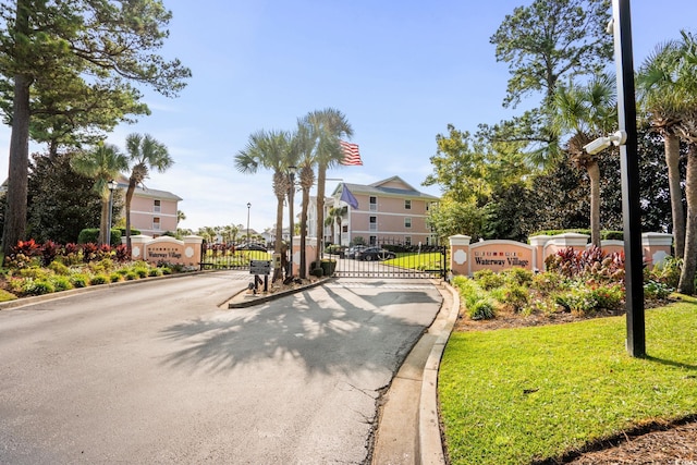 613 Waterway Village Blvd Unit 4-F, Myrtle Beach, SC 29579 - view of property's community with a gate and a residential view