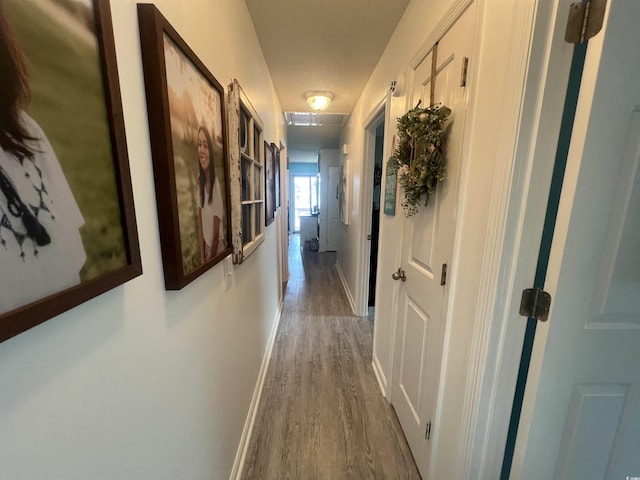 919 Dock Pl, Murrells Inlet, SC 29576 - corridor with dark wood-style floors and baseboards
