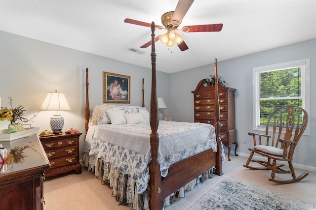 460 River Front St S, Conway, SC 29527 - bedroom with light colored carpet and a ceiling fan