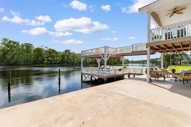 460 River Front St S, Conway, SC 29527 - dock area featuring a water view