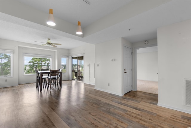 1551 Spinnaker Dr Unit 5935, North Myrtle Beach, SC 29582 - dining area with wood finished floors and a ceiling fan