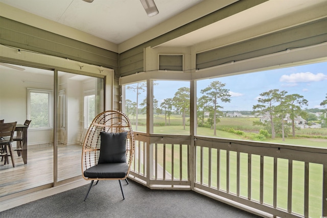 1551 Spinnaker Dr Unit 5935, North Myrtle Beach, SC 29582 - sunroom / solarium with a ceiling fan
