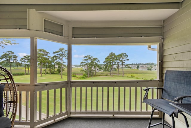 1551 Spinnaker Dr Unit 5935, North Myrtle Beach, SC 29582 - view of wooden balcony featuring golf course view and a wooden deck