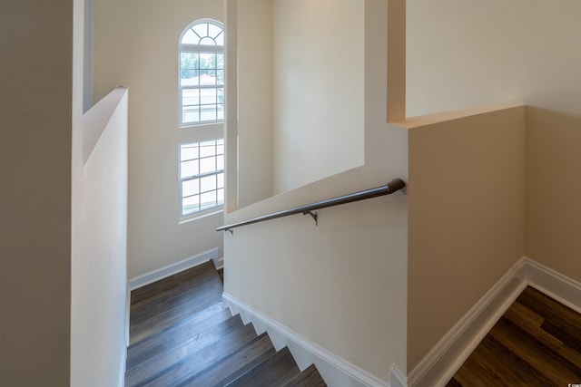 4302 Grande Harbour Blvd Unit 4302, Little River, SC 29566 - stairs with healthy amount of natural light and wood finished floors