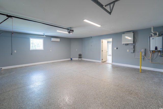 4302 Grande Harbour Blvd Unit 4302, Little River, SC 29566 - garage with a garage door opener, a wall mounted air conditioner, and tankless water heater
