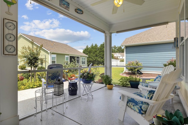 216 Coral Beach Cir, Myrtle Beach, SC 29575 - view of patio / terrace with a ceiling fan