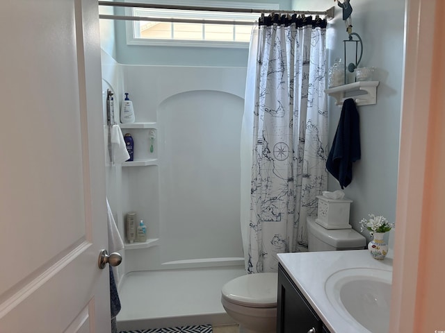 216 Coral Beach Cir, Myrtle Beach, SC 29575 - bathroom featuring a shower with shower curtain and vanity