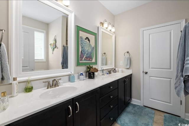 216 Coral Beach Cir, Myrtle Beach, SC 29575 - full bath with double vanity and tile patterned flooring