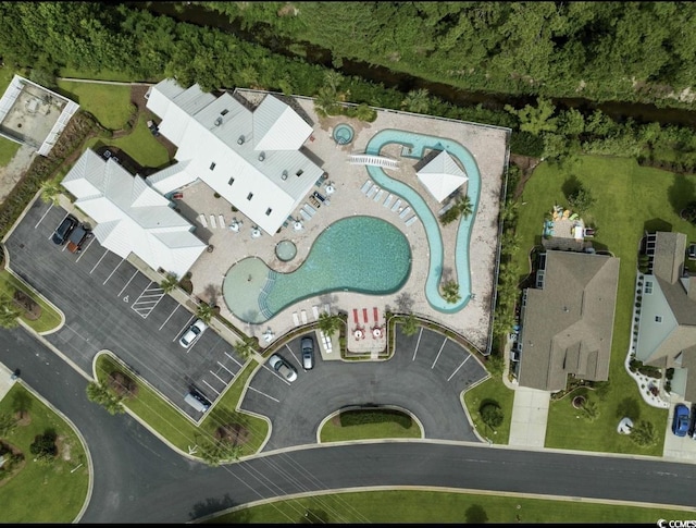 216 Coral Beach Cir, Myrtle Beach, SC 29575 - aerial view of a pool