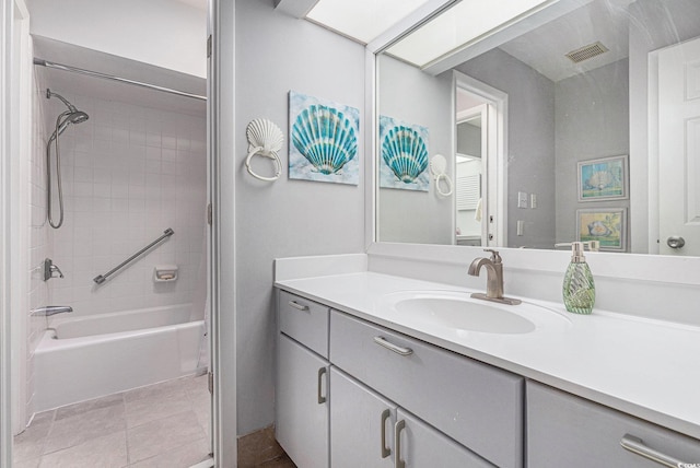 964 Oakwood Ln, Myrtle Beach, SC 29572 - full bathroom featuring vanity, bathtub / shower combination, and tile patterned floors