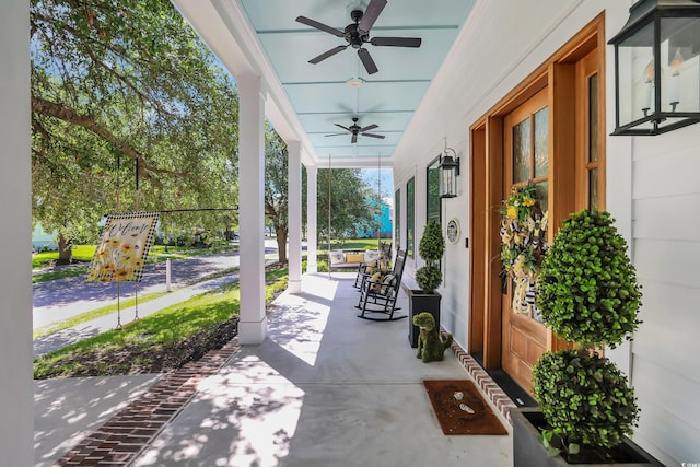 1320 James Island Ave, North Myrtle Beach, SC 29582 - porch with ceiling fan