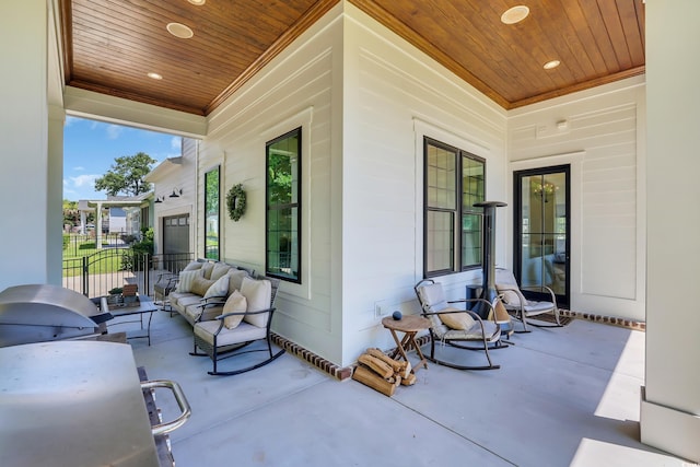 1320 James Island Ave, North Myrtle Beach, SC 29582 - view of patio / terrace featuring an outdoor hangout area