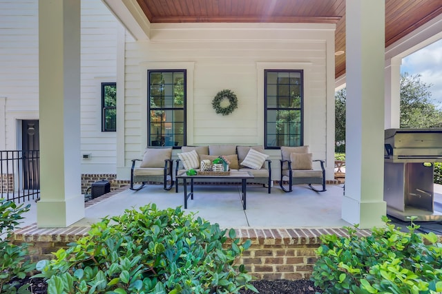1320 James Island Ave, North Myrtle Beach, SC 29582 - porch with a grill