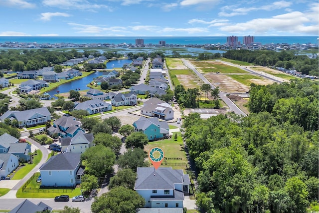 1320 James Island Ave, North Myrtle Beach, SC 29582 - aerial view of residential area featuring a nearby body of water