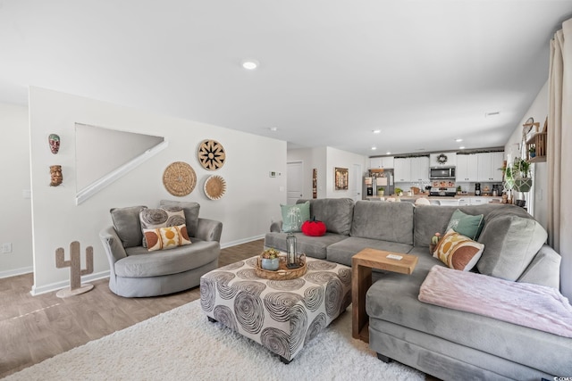 358 Spruce Pine Way, Conway, SC 29526 - living area featuring light wood finished floors and recessed lighting