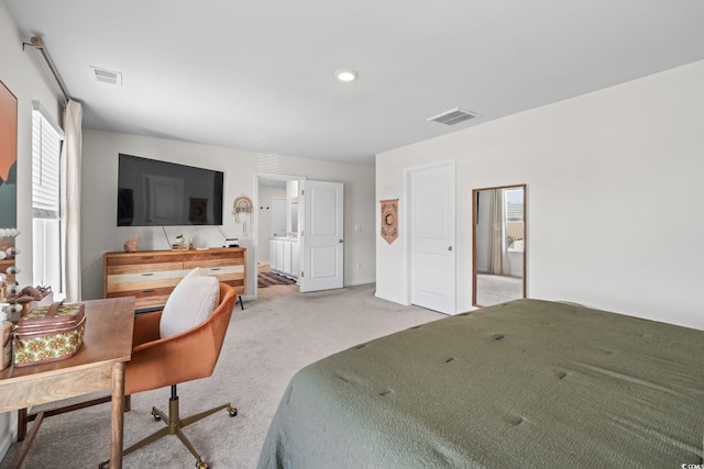 358 Spruce Pine Way, Conway, SC 29526 - carpeted bedroom featuring a desk and connected bathroom