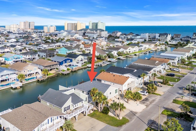 330 51st Ave N, North Myrtle Beach, SC 29582 - aerial perspective of suburban area featuring a nearby body of water
