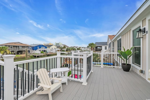 330 51st Ave N, North Myrtle Beach, SC 29582 - deck with a residential view and a water view