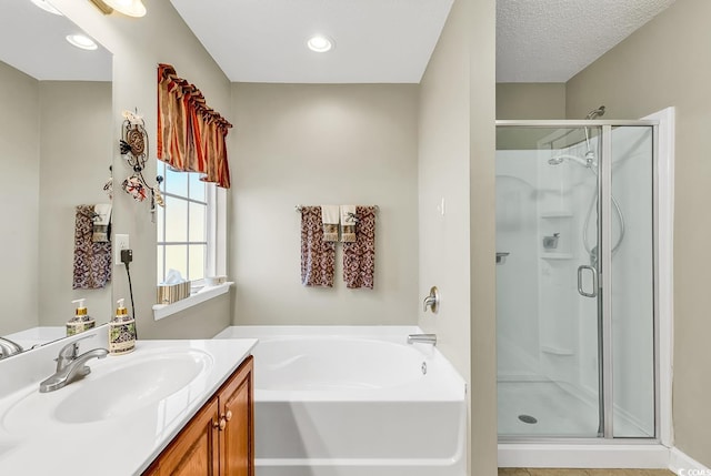 241 Carolina Crossing Blvd, Little River, SC 29566 - full bath featuring a shower stall, vanity, and a garden tub