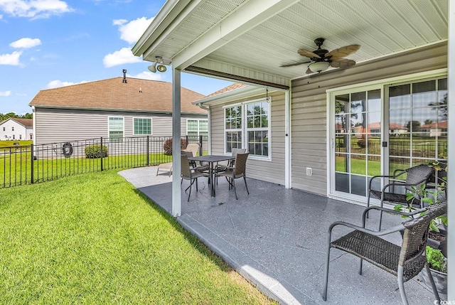 241 Carolina Crossing Blvd, Little River, SC 29566 - view of patio featuring a ceiling fan