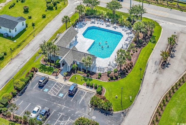 241 Carolina Crossing Blvd, Little River, SC 29566 - bird's eye view of a pool area