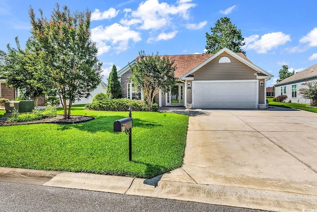 241 Carolina Crossing Blvd, Little River, SC 29566 - view of front facade with concrete driveway, a front lawn, and an attached garage