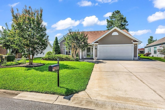 241 Carolina Crossing Blvd, Little River, SC 29566 - view of front of home featuring driveway, a front lawn, and an attached garage