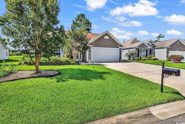 241 Carolina Crossing Blvd, Little River, SC 29566 - view of front of property featuring concrete driveway, a garage, and a front yard