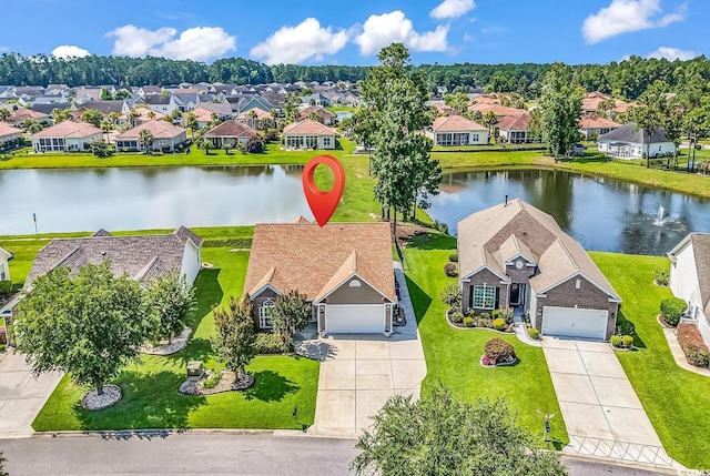 241 Carolina Crossing Blvd, Little River, SC 29566 - aerial view of residential area featuring a large body of water