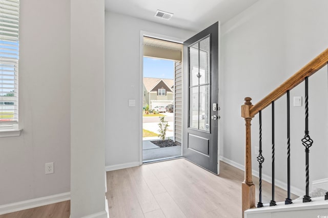 9051 Fort Hill Way, Myrtle Beach, SC 29579 - foyer featuring wood finished floors and stairway