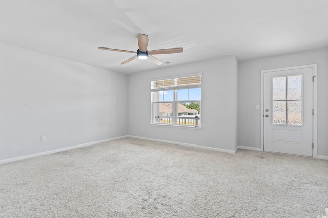 9051 Fort Hill Way, Myrtle Beach, SC 29579 - spare room with a ceiling fan and carpet flooring