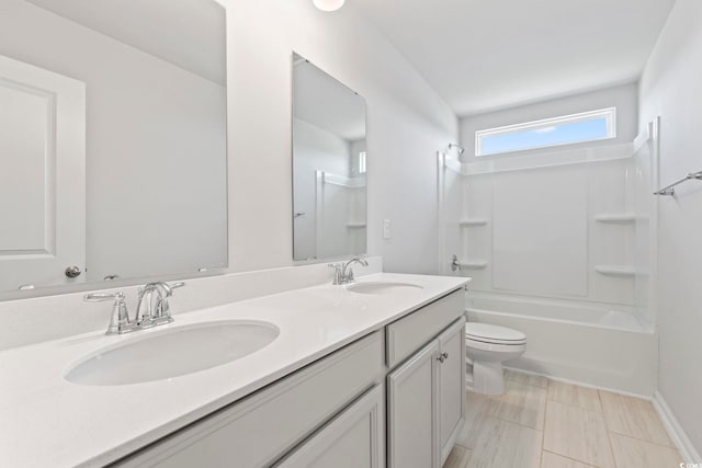 9051 Fort Hill Way, Myrtle Beach, SC 29579 - bathroom with double vanity and washtub / shower combination