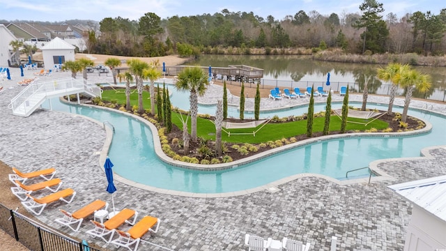 9051 Fort Hill Way, Myrtle Beach, SC 29579 - community pool featuring a water view
