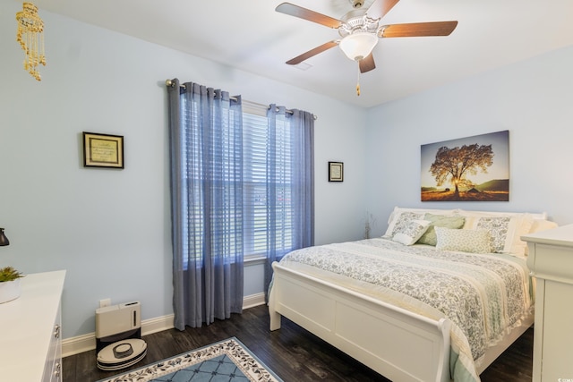 116 Olympus Ln, Conway, SC 29527 - bedroom with dark wood-style floors and a ceiling fan
