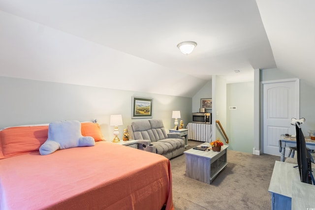 116 Olympus Ln, Conway, SC 29527 - bedroom with light colored carpet and lofted ceiling