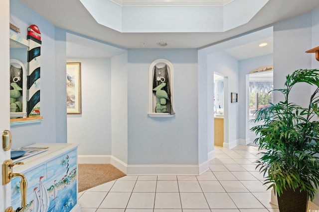 2180 Waterview Dr Unit 332, North Myrtle Beach, SC 29582 - hall featuring light tile patterned floors and recessed lighting