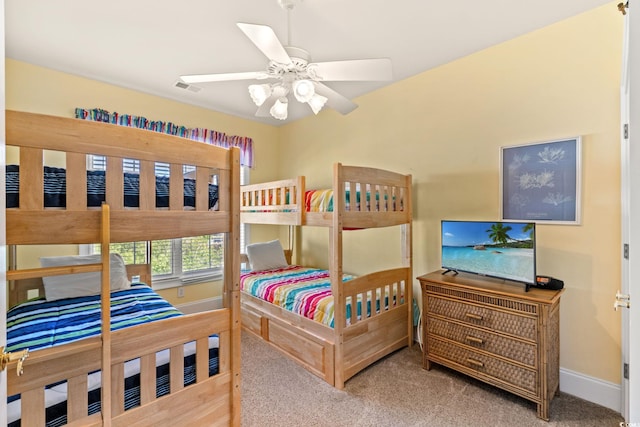 2180 Waterview Dr Unit 332, North Myrtle Beach, SC 29582 - bedroom with carpet flooring and a ceiling fan