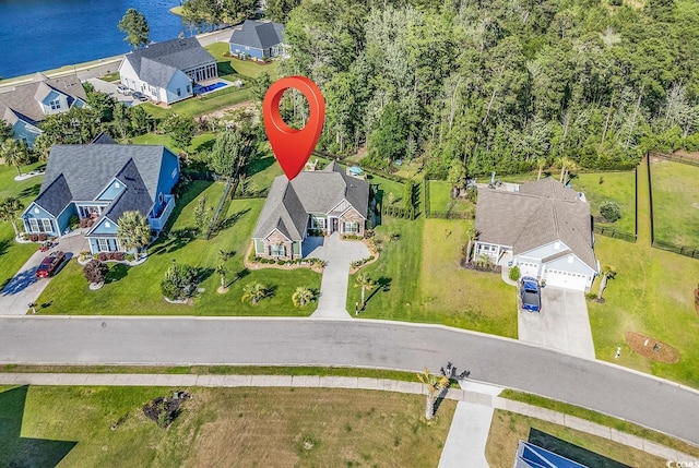 405 Palo Verde Dr, Myrtle Beach, SC 29579 - aerial view of residential area featuring a large body of water