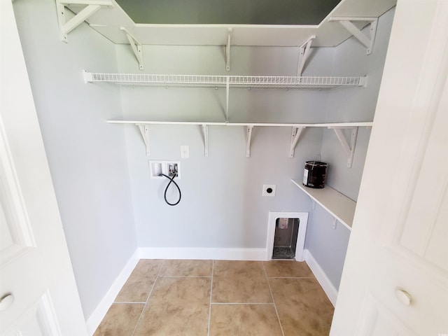 1017 Dinger Dr Unit 1017, Myrtle Beach, SC 29588 - laundry area with washer hookup, hookup for an electric dryer, and light tile patterned floors
