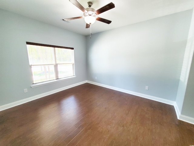 1017 Dinger Dr Unit 1017, Myrtle Beach, SC 29588 - spare room featuring dark wood-style floors and a ceiling fan