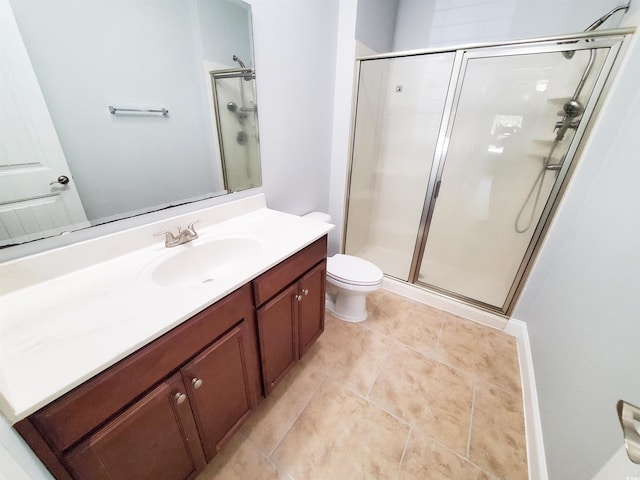 1017 Dinger Dr Unit 1017, Myrtle Beach, SC 29588 - bathroom featuring vanity, a shower stall, and tile patterned floors