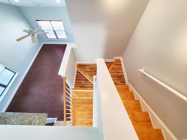 1017 Dinger Dr Unit 1017, Myrtle Beach, SC 29588 - stairway with a ceiling fan and recessed lighting