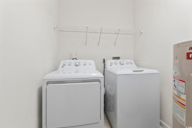 105 Ashley Park Dr Unit 2B, Myrtle Beach, SC 29579 - laundry area with water heater and independent washer and dryer
