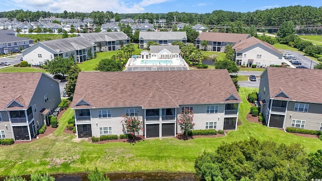 105 Ashley Park Dr Unit 2B, Myrtle Beach, SC 29579 - aerial perspective of suburban area with a pool area